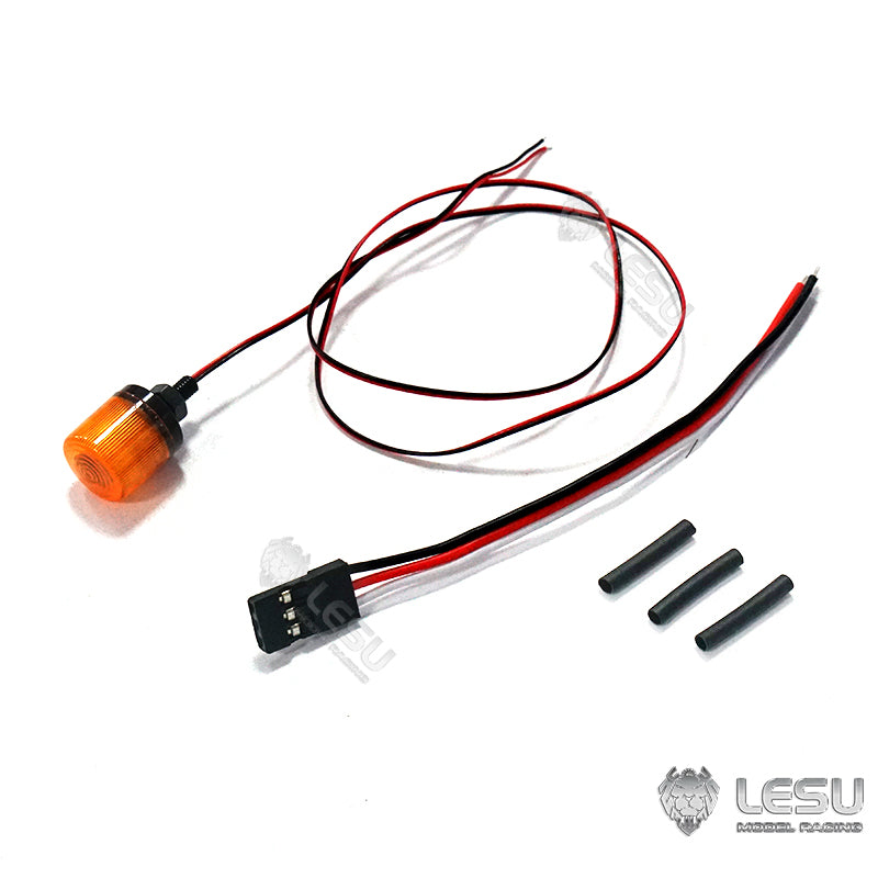 LESU Universal Spare Part Rotating Warning Light DIY Suitable for RC Tractor Truck Radio Controlled Dumper Trailer Cars