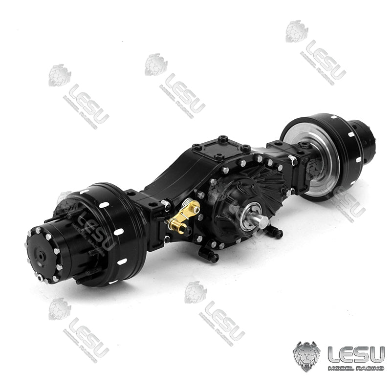 Differential Metal LESU Rear Front Wheel Reduction Axle for 1/14 Scale Remote Controlled Truck Dumper Model Car DIY