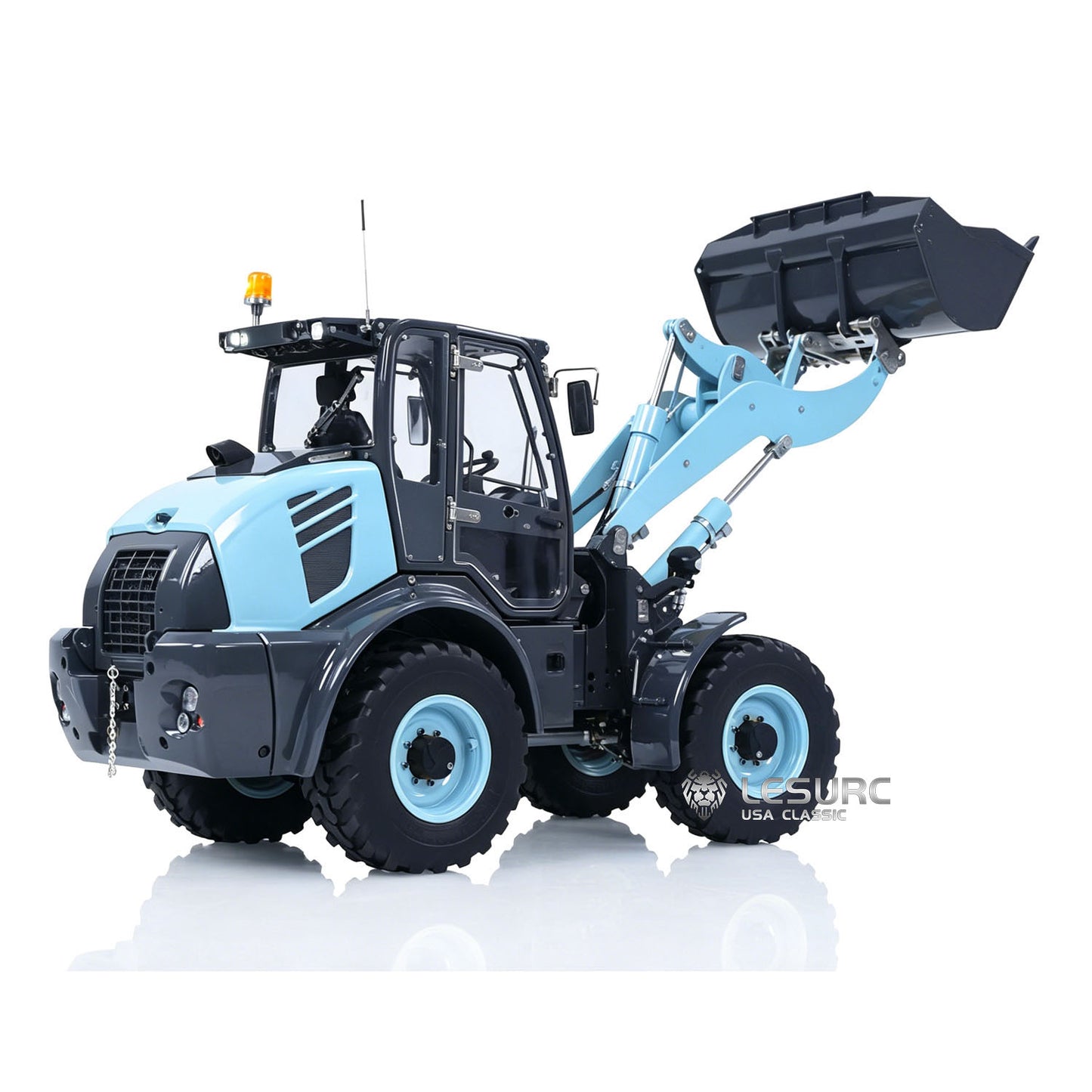 LESU Aoue-WA100M-8 1/14 Metal 4X4 RC Hydraulic Loader A0021 RTR with FlySky ST8 Radio Controller Brushless Motor 3+1CH Valve Light Sound