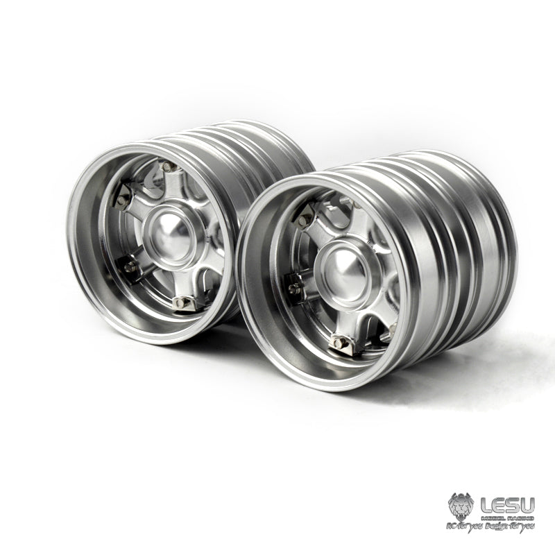 LESU Rear Wheels Metal Hub for 1/14 Remote Controlled Trailer Tractor Truck Model DIY Replacements Accessories Spare Parts