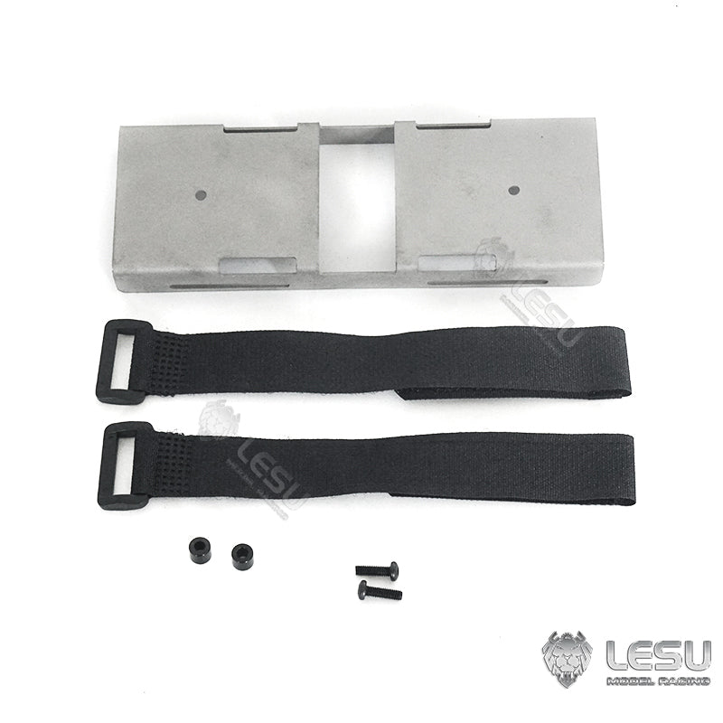 LESU 1/14 Metal Battery Compartment CNC Second Plate Set Suitable for RC Tractor Truck R620 Radio Control Dumper DIY Parts