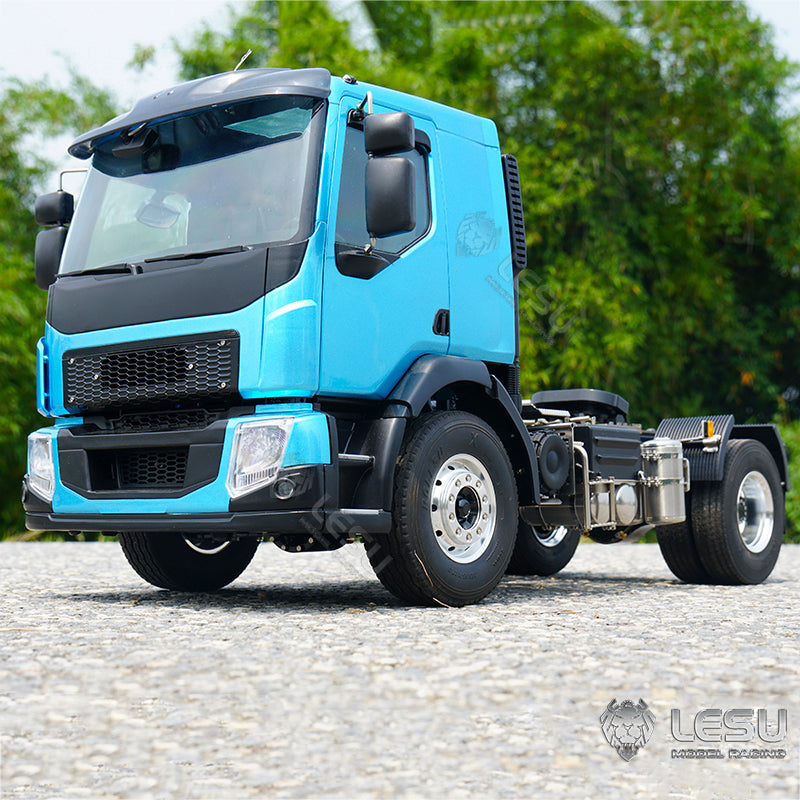 LESU Z0029 1/14 Metal 4x4/4x2 RC Tractor Truck with 2Speed Transmission Light Sound System for Construction Vehicle Enthusiast