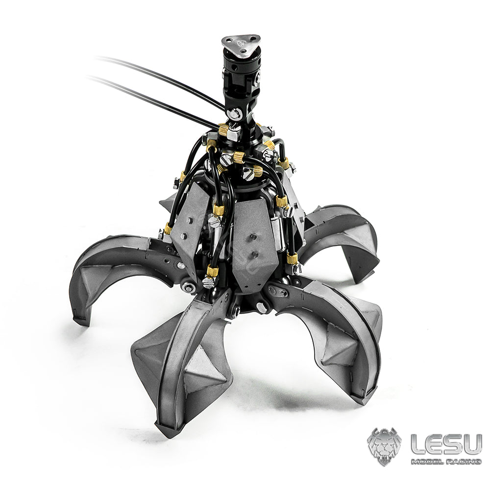 LESU 1/14 Scale Hydraulic Orange Peel Grab Suitable for RC Crane Dumper Radio Controlled Tipper Truck Cars Model Vehicles