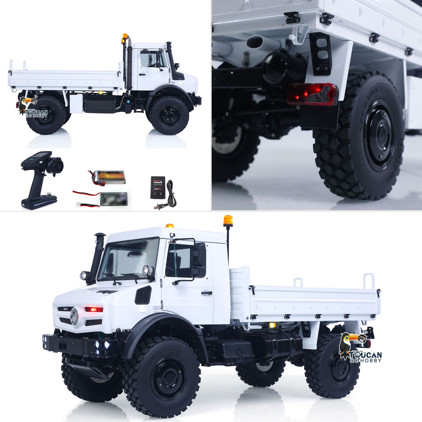 LESU 1/14 Metal Radio Control Off Road Car MT44023 4*4 RC All-Terrain Light Truck U4023 Light Sound Smoke Unit Axle Locks