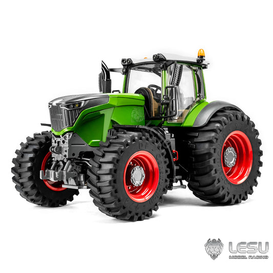 US STOCK 1/16 LESU 4X4 1050 Wheeled RC Tractors RTR AWD ft1050 Metal Chassis Car Differential Lock Painted Cabin Battery Teshulianjie