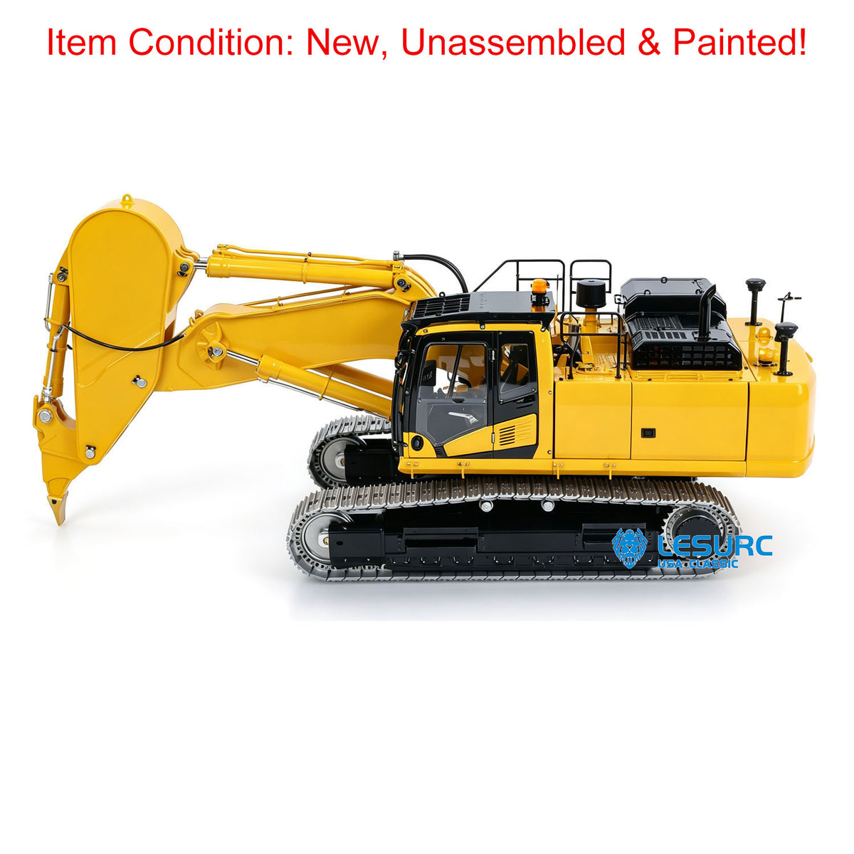 LESU PC500 1/14 Metal Hydraulic RC Crawler Excavator B0020 Remote Control Rock Arm Digger KIT Model with Brushless Motor ESC Light 3CH Valve