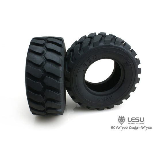 US STOCK LESU 110MM Diameter 45MM Height Wheel Rubber Tyres 1/15 Loader RC Car Truck Model DIY Spare Parts Accessories