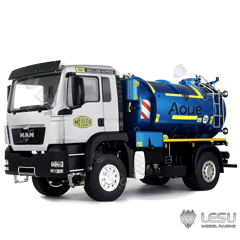 Semi-remorque benne LESU 3 essieux à roues larges avec levage hydraulique 1/14 - LESU LS