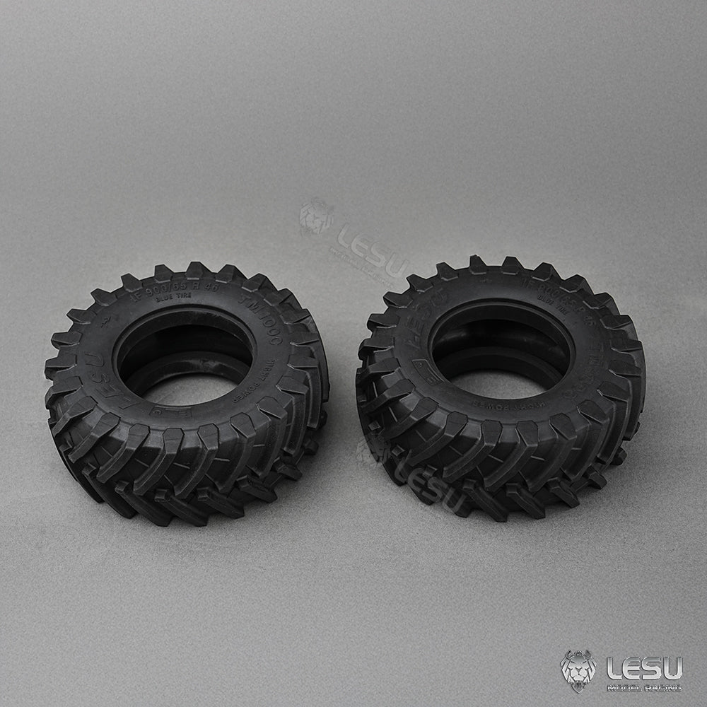 Rubber Front Rear Wheel Tire Tyre Metal Front Rear Wheel Hub Coupling for LESU AOUE 1050 1/14 RC Hydraulic Tractor Model DIY Parts