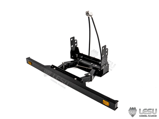 LESU Metal Hydraulic Telescopic Rear Tail Bumper Sets for Roll On Off Dumper DIY 1/14 Remote Control Truck Model Without Light