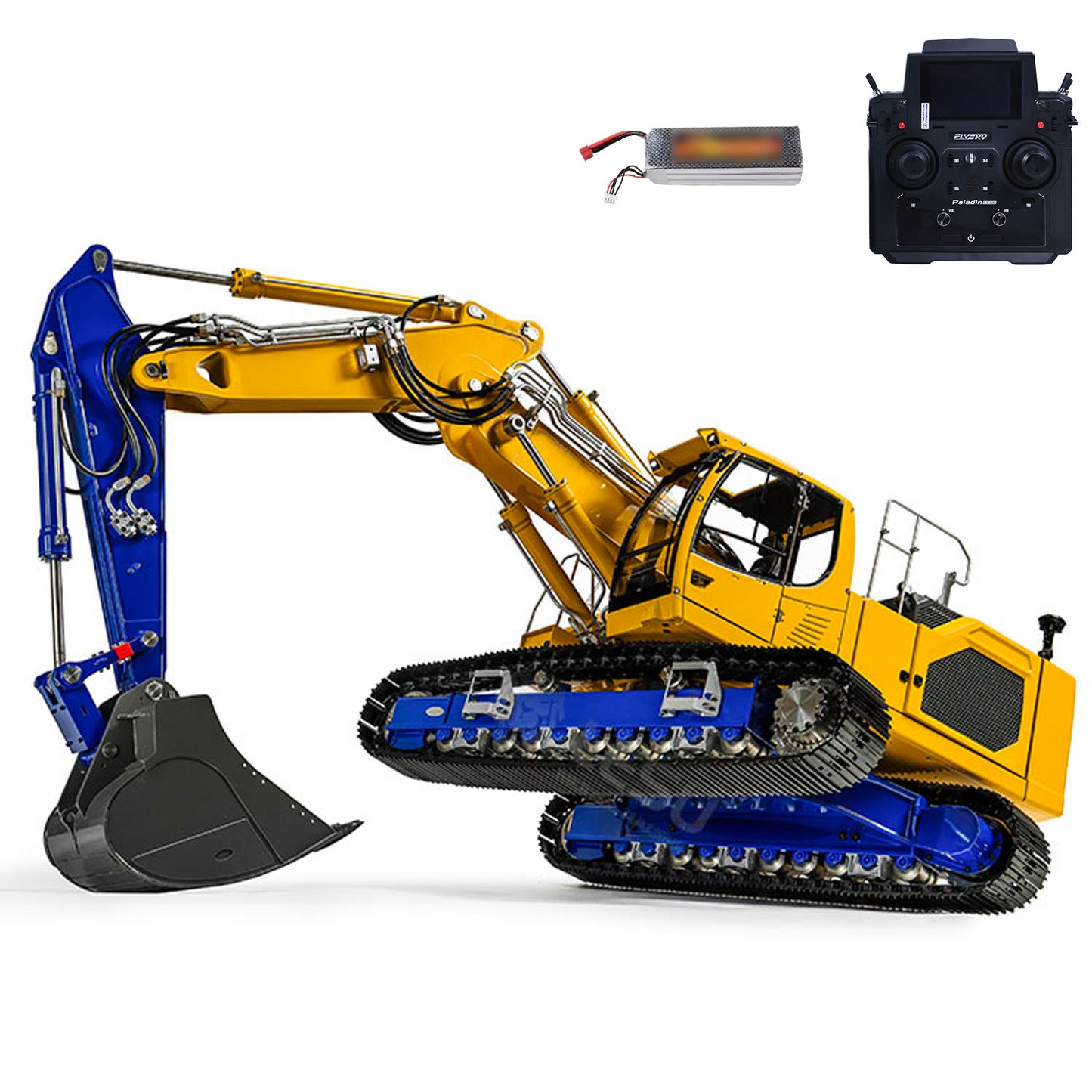 LESU 1/14 3-arm LR945 RC Hydraulic Excavator Remote Control Digger Model KIT/PNP/RTR Versions Light System Motor Servo ESC