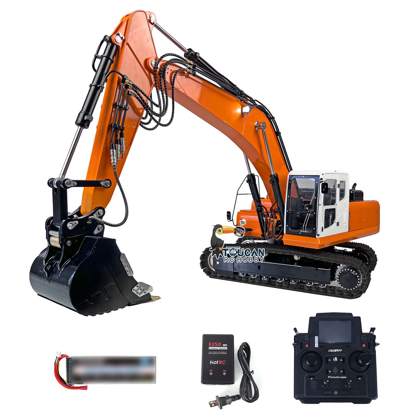 LESU PC360 1/14 RC Metal Hydraulic Excavator RTR Painted Model W/ Motor Servo PL18 Remote Controller DIY Upgrade Parts Accessories