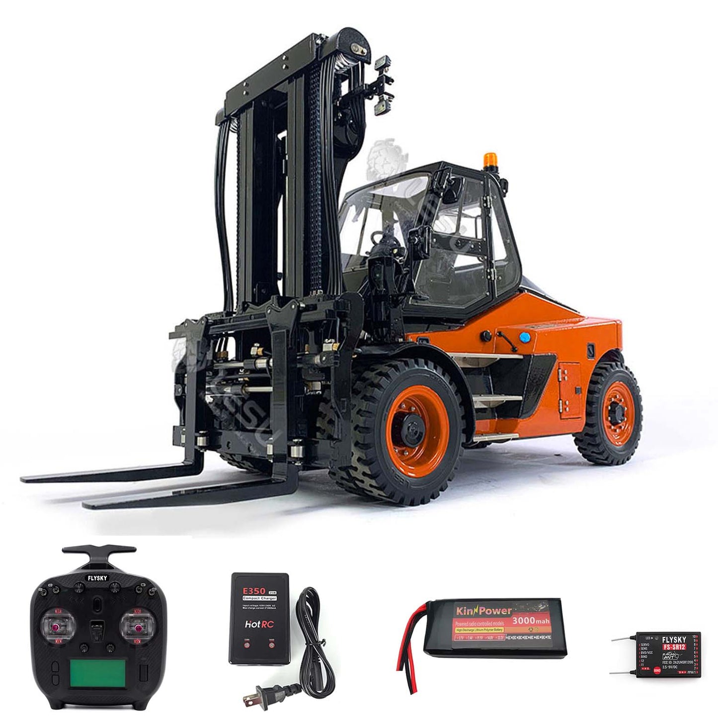 1/14 LESU RC RTR Hydraulic Painted Forklift Remote Control Model Aoue-LD160S W/Motor ESC Light Sound Battery Charger Radio Receiver