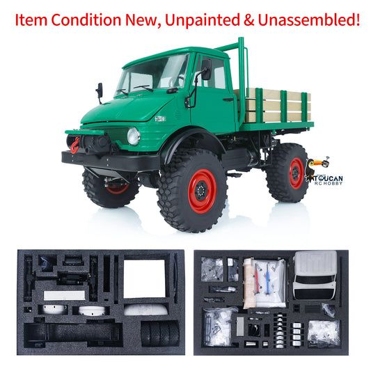 LESU 1/10 Scale RC Off-Road Truck for 4x4 U406 Remote Controlled Car Model Attachments Tyre Wheel Hub Electric Winch Battery Box