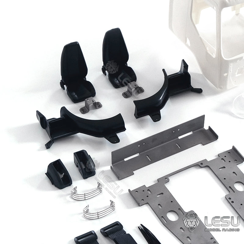 LESU Plastic Cabin Shell Cabin Rack Suitable for 1/14 RC VM Radio Control Tractor Truck Tipper Dumper DIY Car Vehicle Model