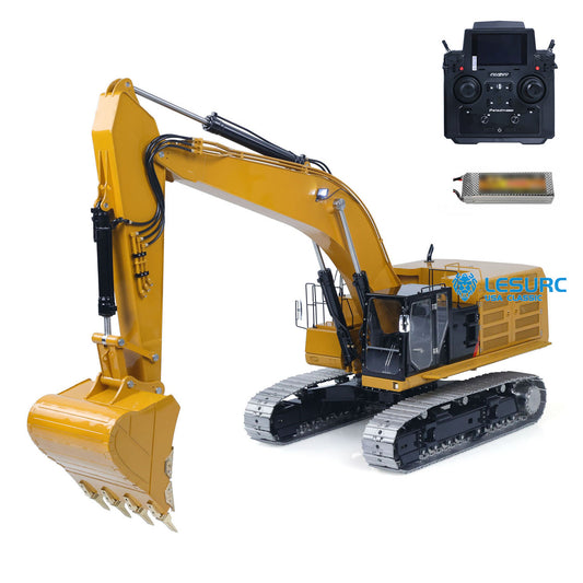 LESU C374F 1/14 Metal Hydraulic RC Excavator B0001 PNP/RTR Real Construction Truck Model with Light System for Model Enthusiast Weekend Outdoor Fun