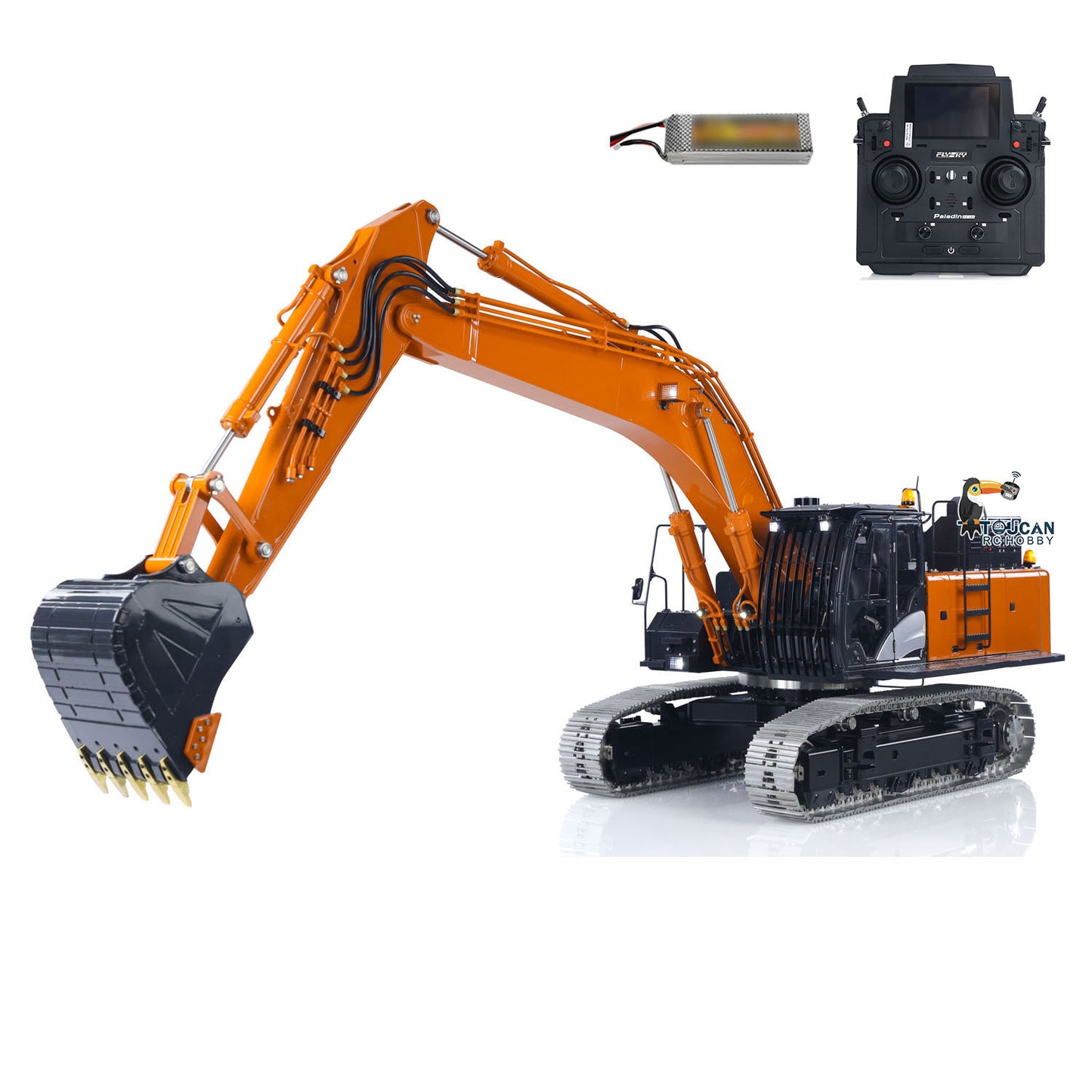 New Released! LESU 1/14 Aoue ZX490 Metal Hydraulic RC Excavator 2Arms 490 Remote Control Digger 6CH Valve
