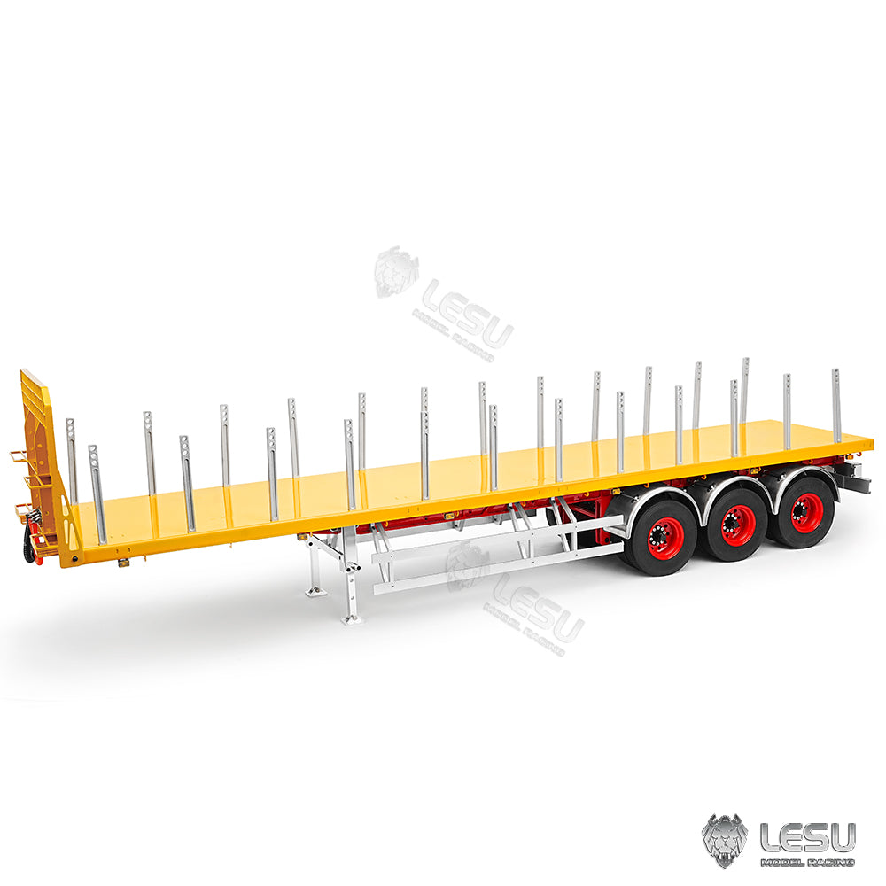 LESU 40FT 3Axles Semi Metal Trailer for 1/14 RC Tractor Truck Remote Control Car Electric Model