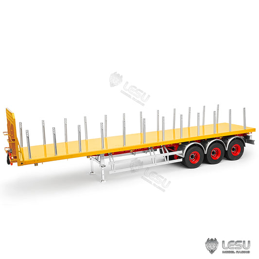 LESU 40FT 3Axles Semi Metal Trailer for 1/14 RC Tractor Truck Remote Control Car Electric Model