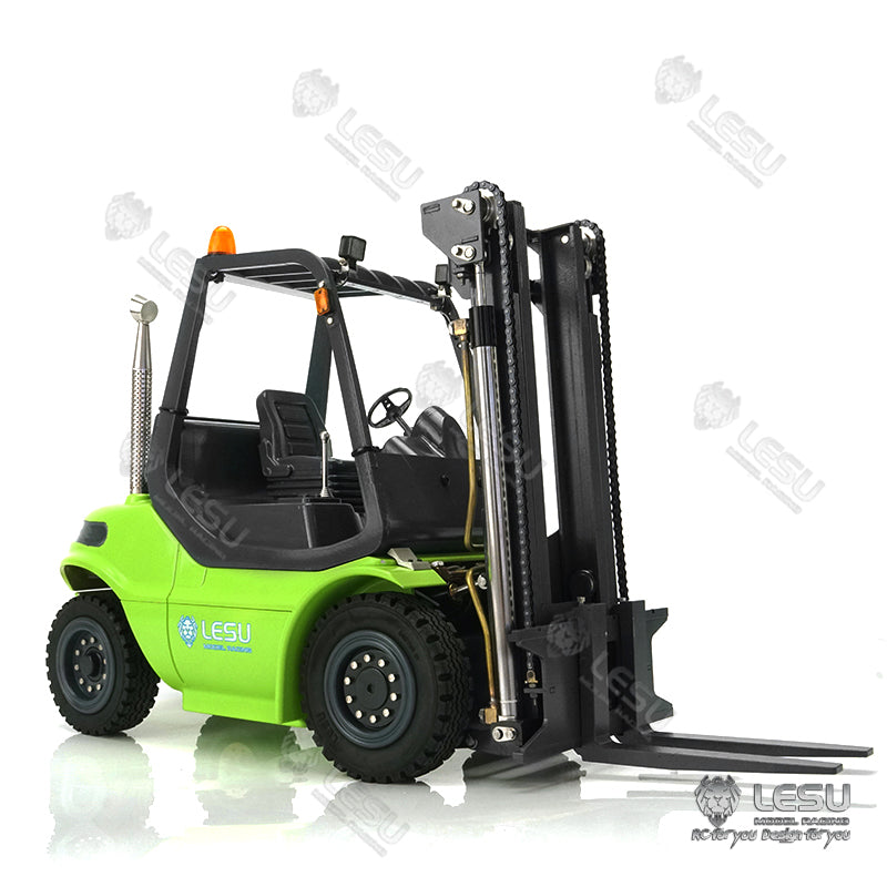 LESU RC 1/14 Scale Painting Unassembled Forklift Transfer Car Truck Model W/ Light Sound System Motor ESC W/O Battery Controller