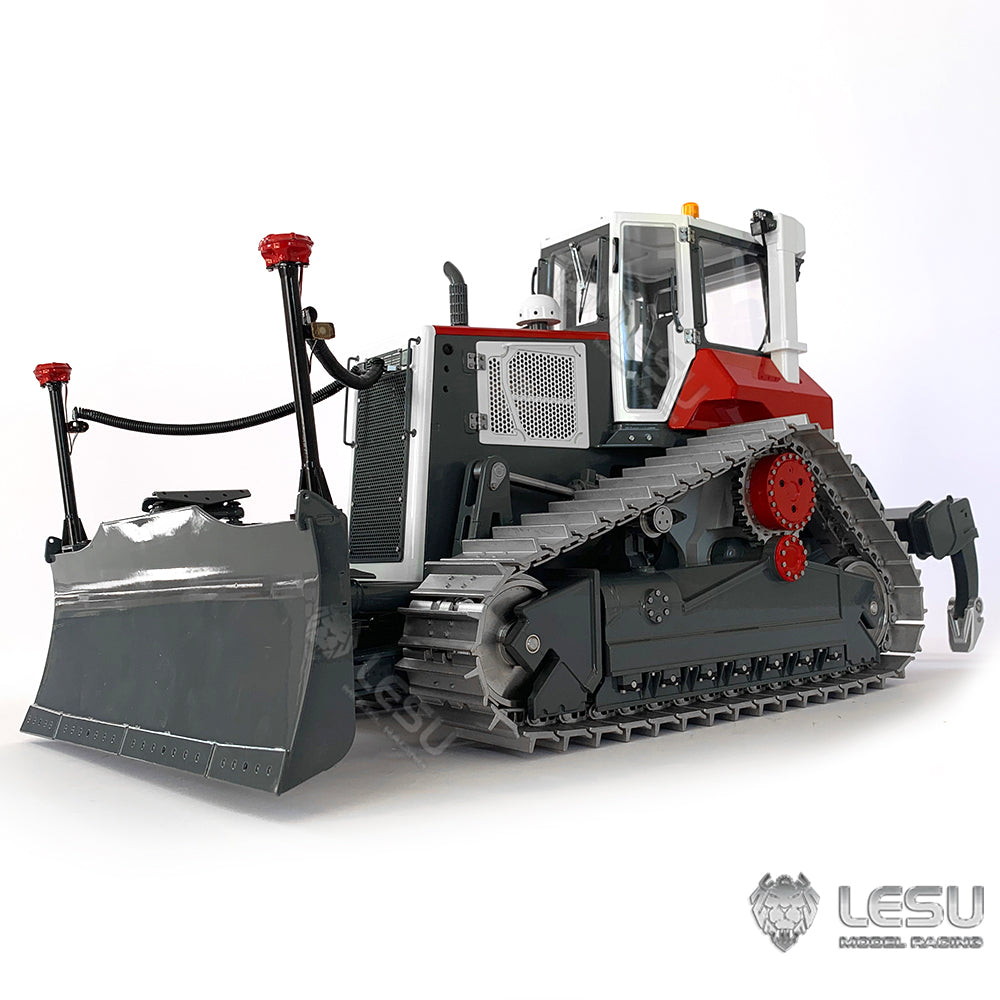 LESU 1/14 RTR RC Painted Assembled Hydraulic Model Aoue-DT60 Crawler Dozer Bulldozer W/ Light Sound PL18EV Controller Motor ESC