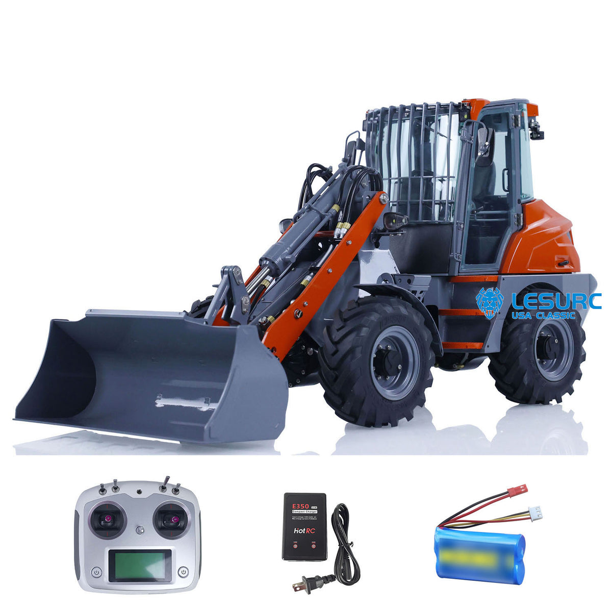 11.11 Flash Sale LESU AOUE MCL8 1/14 RC Hydraulic Loader with I6S Radio Controller 4CH Valves Sound Light System for Construction Vehicle Enthusiast