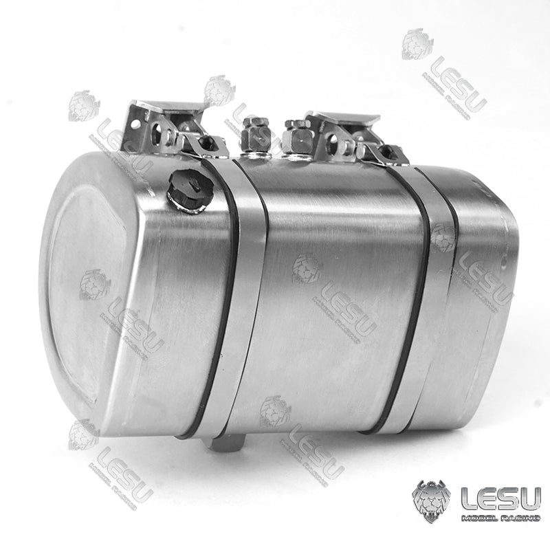 LESU Metal Hydraulic Simulated Oil Tank Accessory Suitable for 1/14 Scale Tractor Truck Dumper Tipper DIY Cars Spare Parts