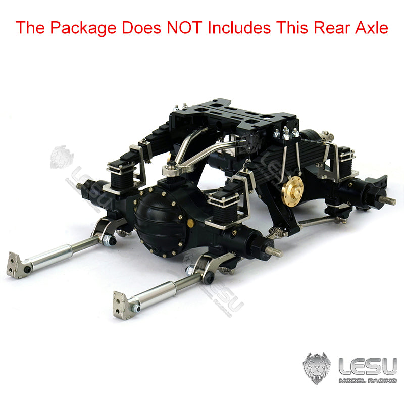 Metal Rear Suspension for LESU 1/14 Scale Differential Axles Tractor Truck Dumper Car Model Spare Parts Replacements Accessories