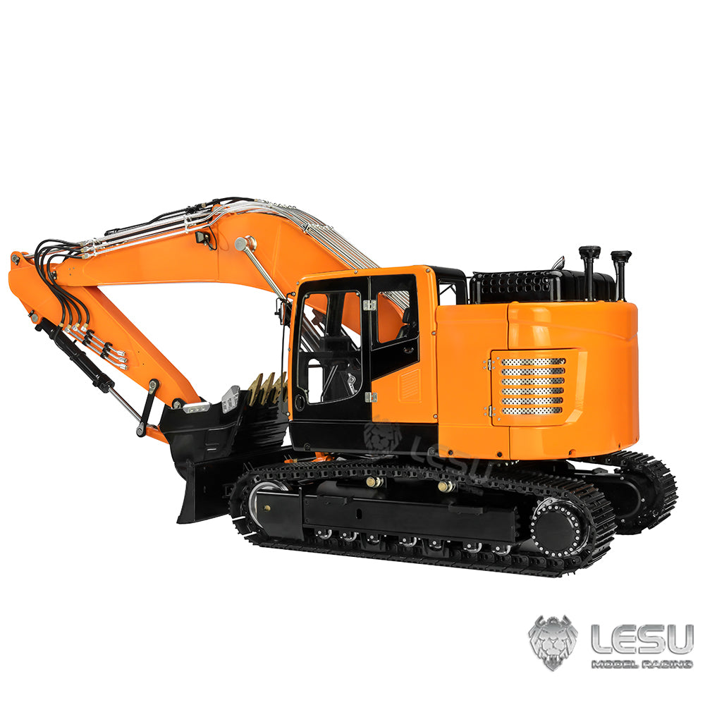 Metal LESU 1/14 RC Hydraulic Euipment Excavator ET26B 2 Arms Remote Controlled Digger DIY Car Assembled Painted Model