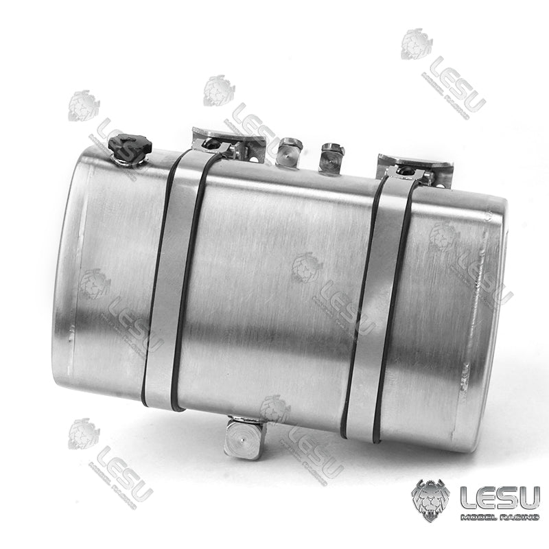 LESU Metal Hydraulic Simulated Oil Tank Accessory Suitable for 1/14 Scale Tractor Truck Dumper Tipper DIY Cars Spare Parts