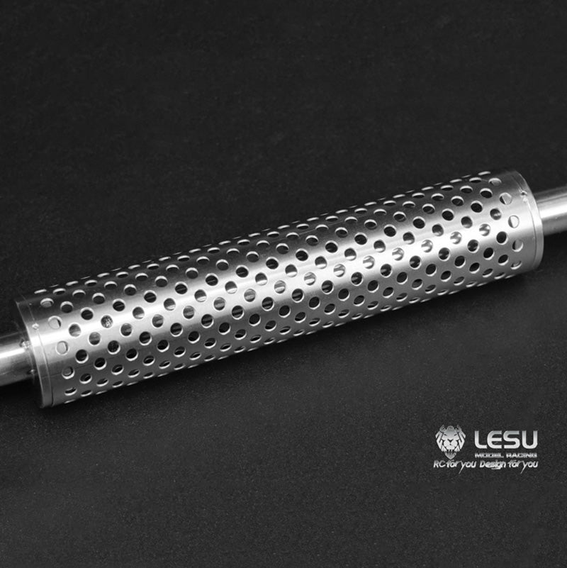 LESU Metal Smoke Exhaust Pipe Vent A B C for 1/14 Scale Remote Controlled Tractor Truck Car Model Accessories Replacements