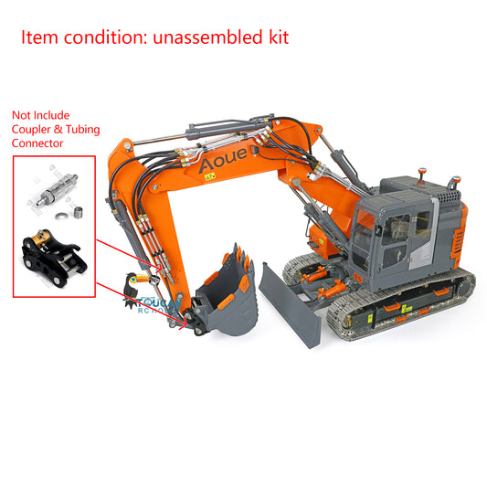 LESU Painted 3Arms 1/14 Scale Metal Aoue ET26L Hydraulic RC Excavator Digger W/ Pump Valve Motor ESC GPS Upgrade accessories