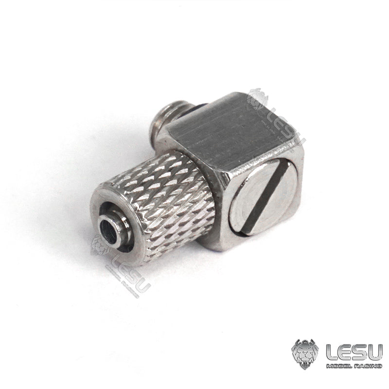 LESU M3 M5 Metal Straight Curved Nozzle Suitable for 1/14 RC Tractor Truck Remote Controlled Model Cars DIY Spare Parts