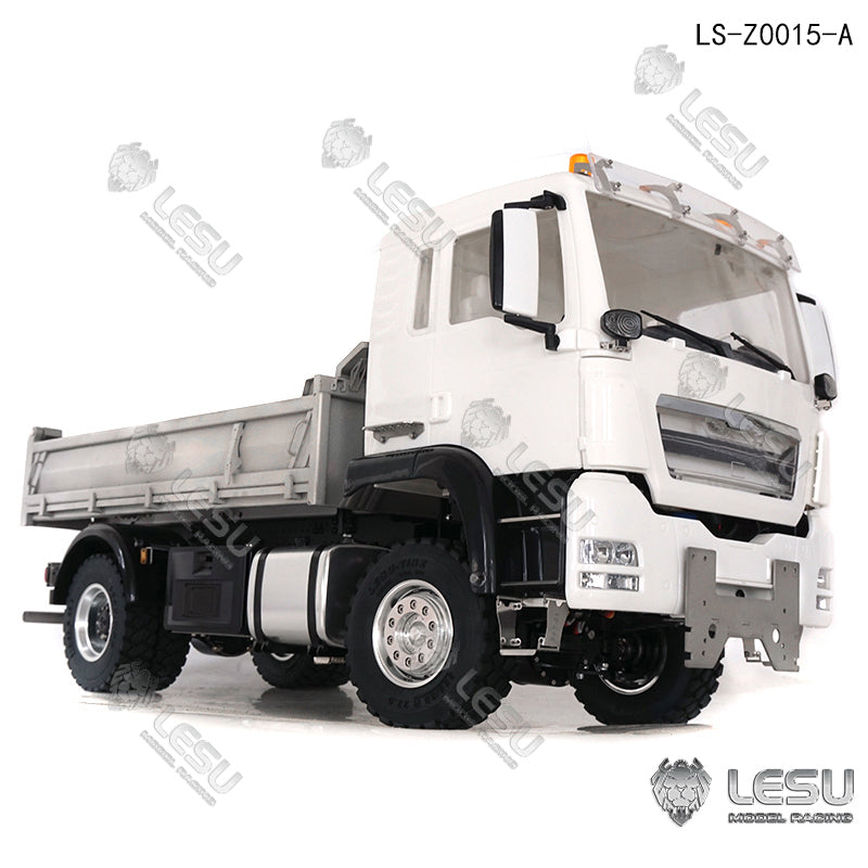 LESU 1/14 Scale Metal 4*4 Chassis TGS Hydraulic Dumper Truck Construction Vehicle Model W/ Light Sound System Motor ESC Servo