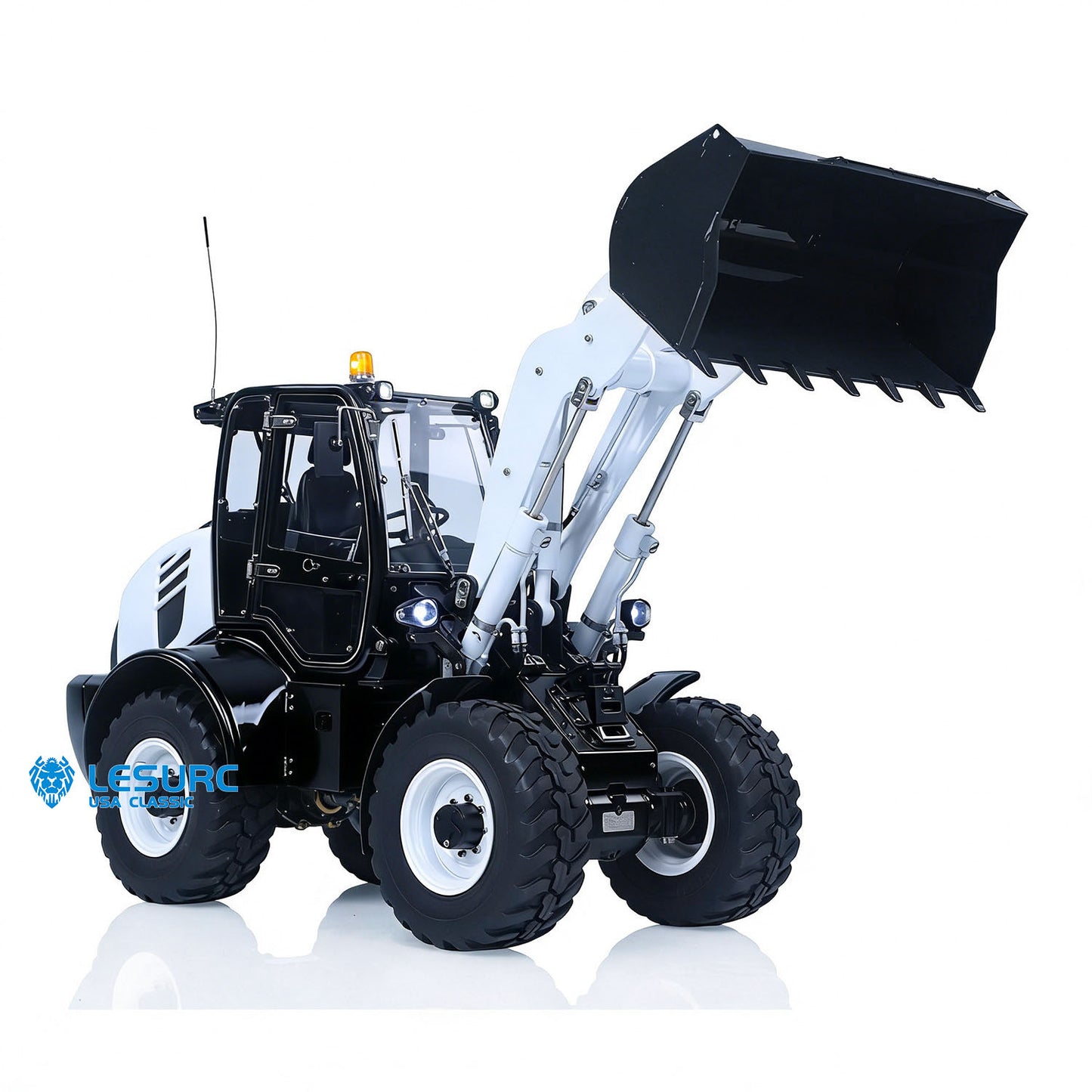 LESU Aoue-WA100M-8 1/14 Metal 4X4 RC Hydraulic Loader A0021 with Brushless Motor 3+1CH Valve Sound Light for Scale Model Exhibitions
