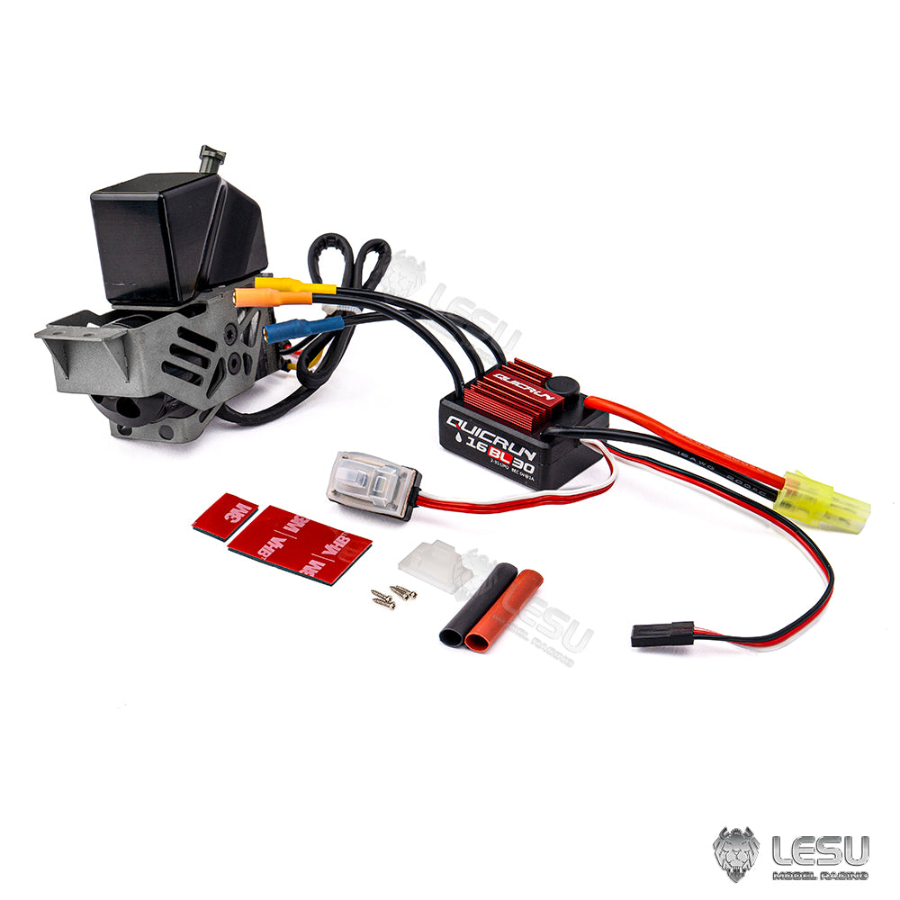 LESU Hydraulic Oil Pump Urea Tank Set Motor ESC Metal Mounting Support Suitable for 1/14 RC Dumper Tipper Truck Upgrade Parts