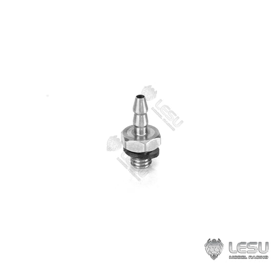 LESU M3 Metal Straight Bend Nozzle Suitable for Tamiya 2.5*1.5MM Hydraulic Pipe 1/14 Scale RC Truck Radio Control Dumper DIY Model