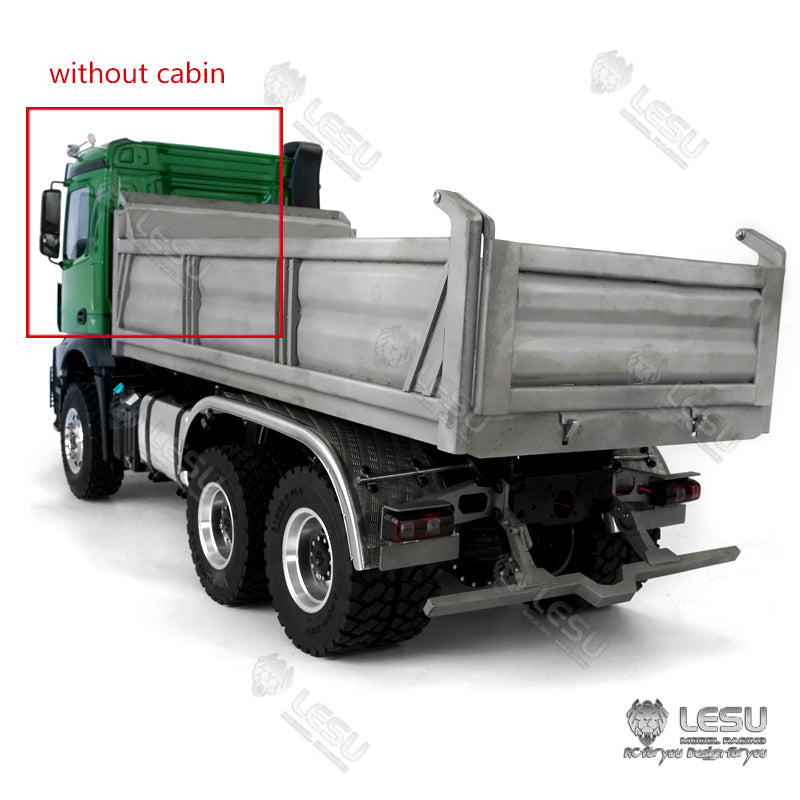LESU 1/14 Remote Control 3363 3348 6*6 Dumper Truck Construction Vehicle Hydraulic System Motor Sound Light System Servo ESC