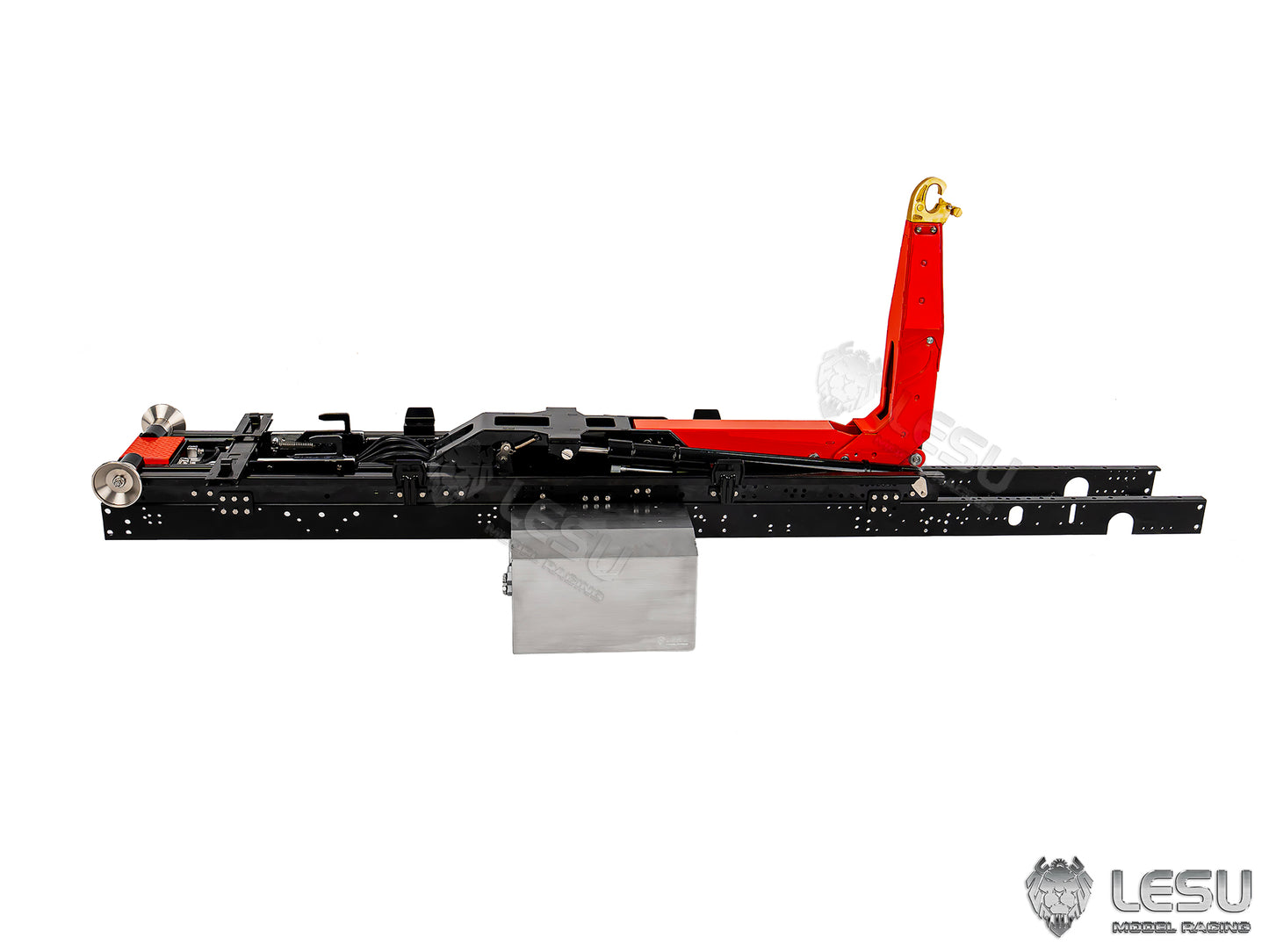 LESU Metal Foldable Roll On Off Dumper Set Suitable for 1/14 RC Hydraulic Full Dumper With 5TH Reversing Valve No Brush Motor