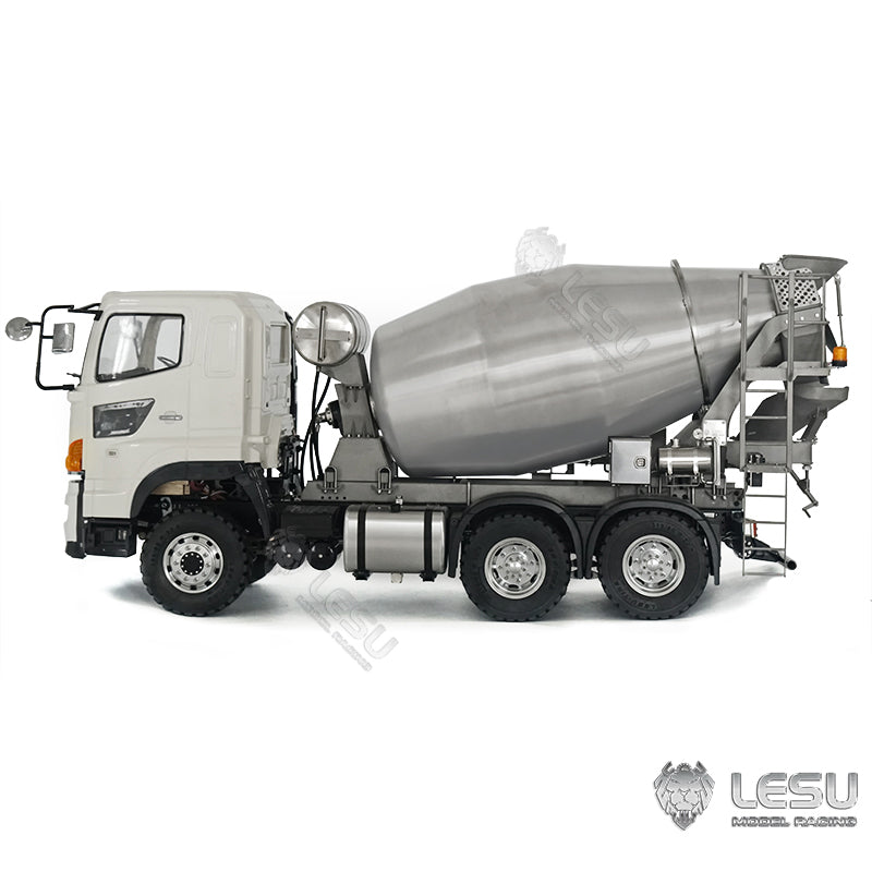 LESU 1/14 6x6 Mixer Truck for Unpainted Metal Remote Controlled Concrete Car Agitating Lorry Model W/O Radio Controller Battery