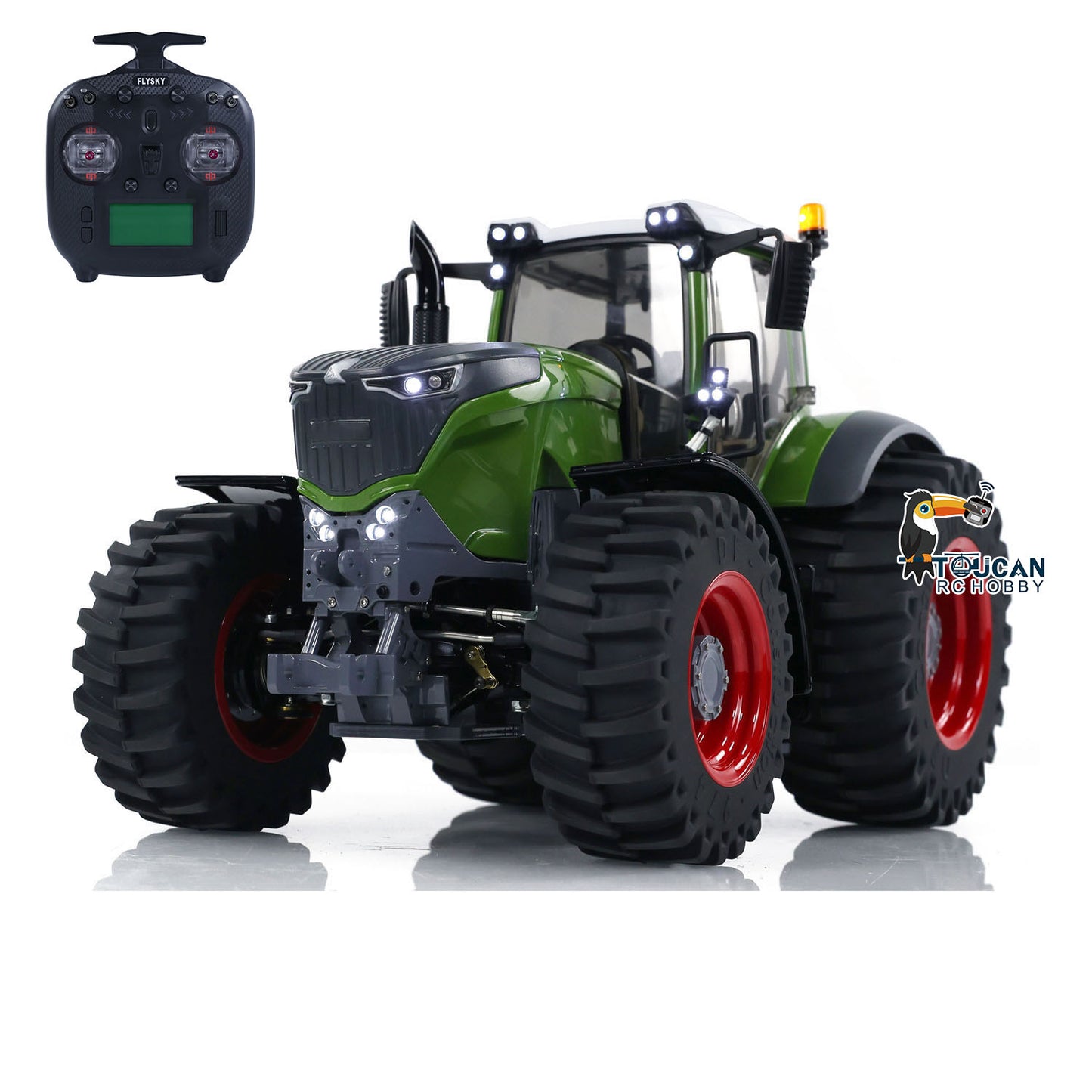 LESU 1/16 4X4 Fendt Metal Chassis RC Tractors RTR Radio Controlled Car Differential Lock Hobby Model FrSky ST8 ESC Servo DIY