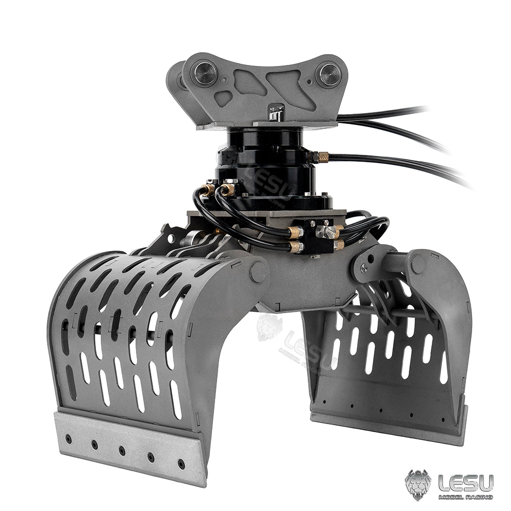 Metal Claw Crusher Pliers Quick Detachable Fixed Mount 1/14 LESU Hydraulic Aoue ET35 RC Excavator Remote Control Digger