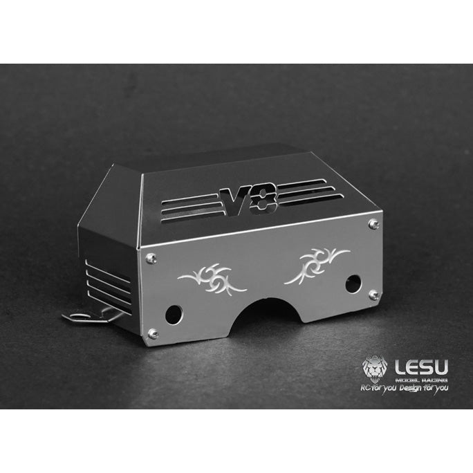 LESU Metal Gearbox Engine Cover for 1/14 Scale Remote Controlled Tractor Truck Spare Parts Replacements Accessories