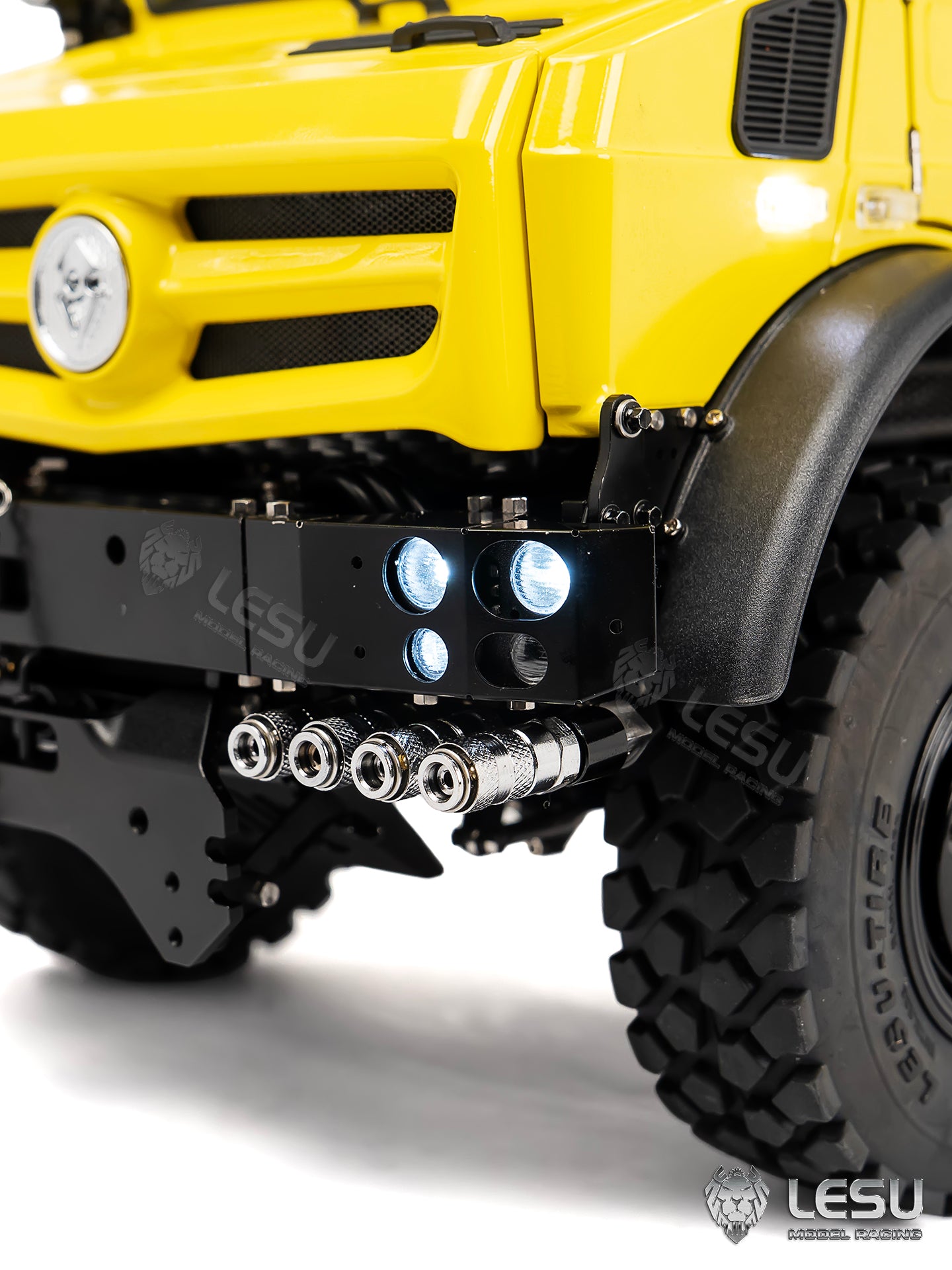 RTR LESU U4023 MT44023 1/14 Metal Hydraulic RC Off Road Car ATV Light Truck Model Light Sound System Axle Lock Flysky PL18EVLite