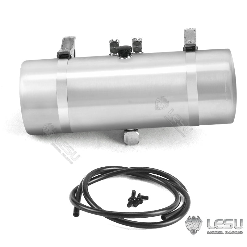 LESU Metal Round Hydraulic Tank 85MM 115MM Suitable for RC Tractor Truck Radio Controlled American Vehicles DIY Spare Parts