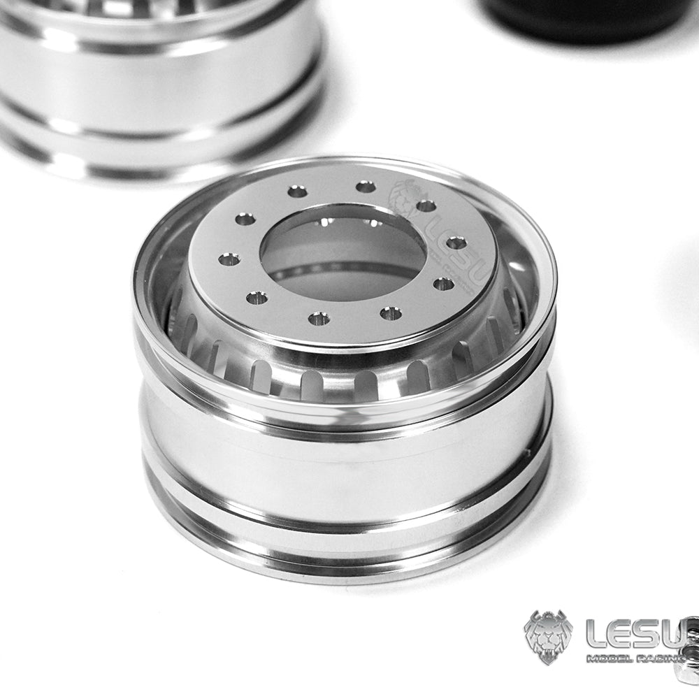 LESU Metal Wheel Hubs Hexagon Bearing Brake Drum Suitable for 1/14 RC Car Remote Control Dumper Tipper Truck Spare Part