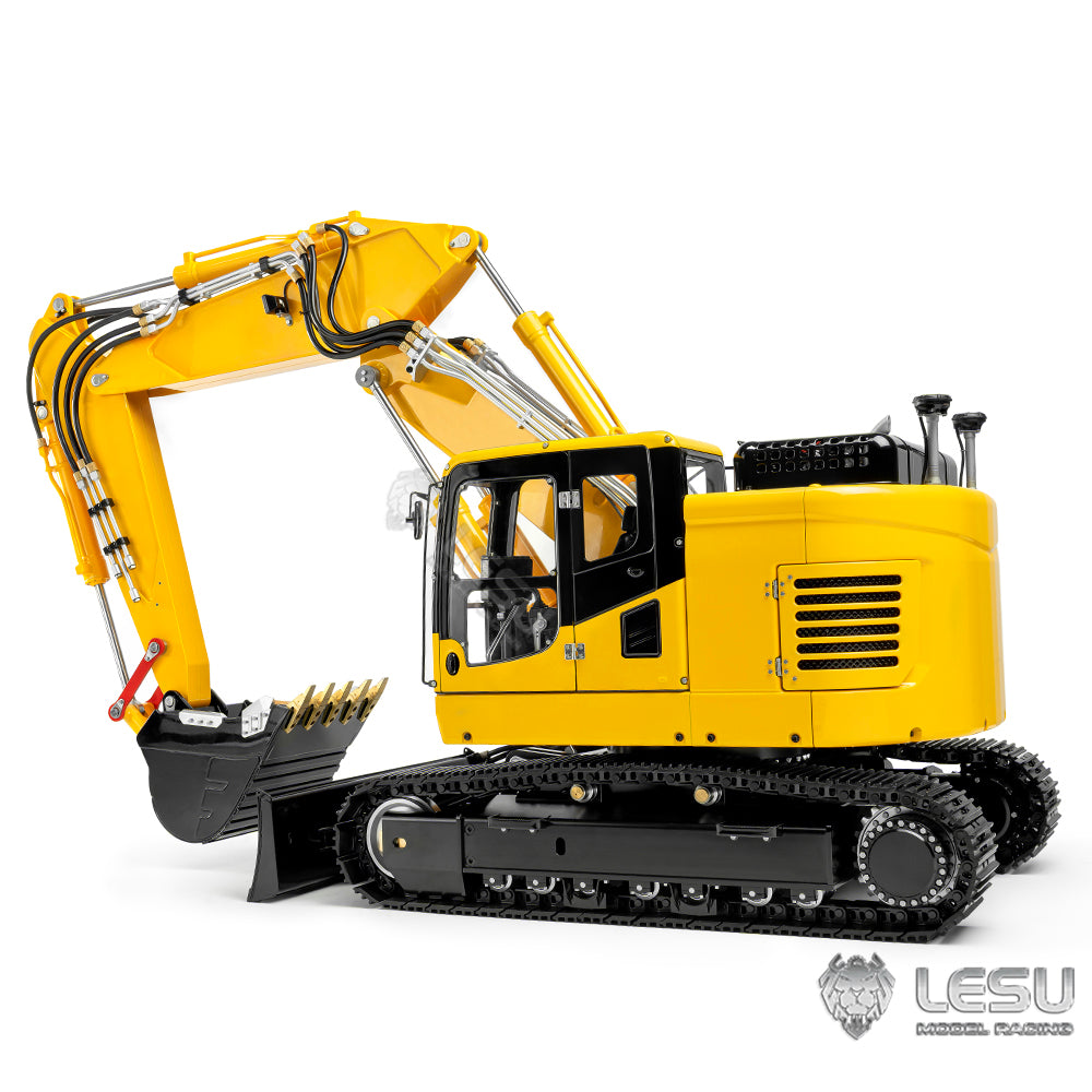 LESU AOUE ET26L 1/14 Metal RC Hydraulic Excavator B0012 Remote Controlled Construction Vehicle Light System Simulated GPS for DIY Hobby Collectors
