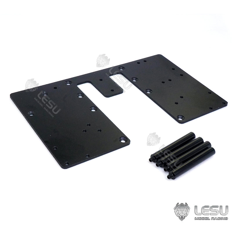 LESU 1/14 Metal Battery Compartment CNC Second Plate Set Suitable for RC Tractor Truck R620 Radio Control Dumper DIY Parts