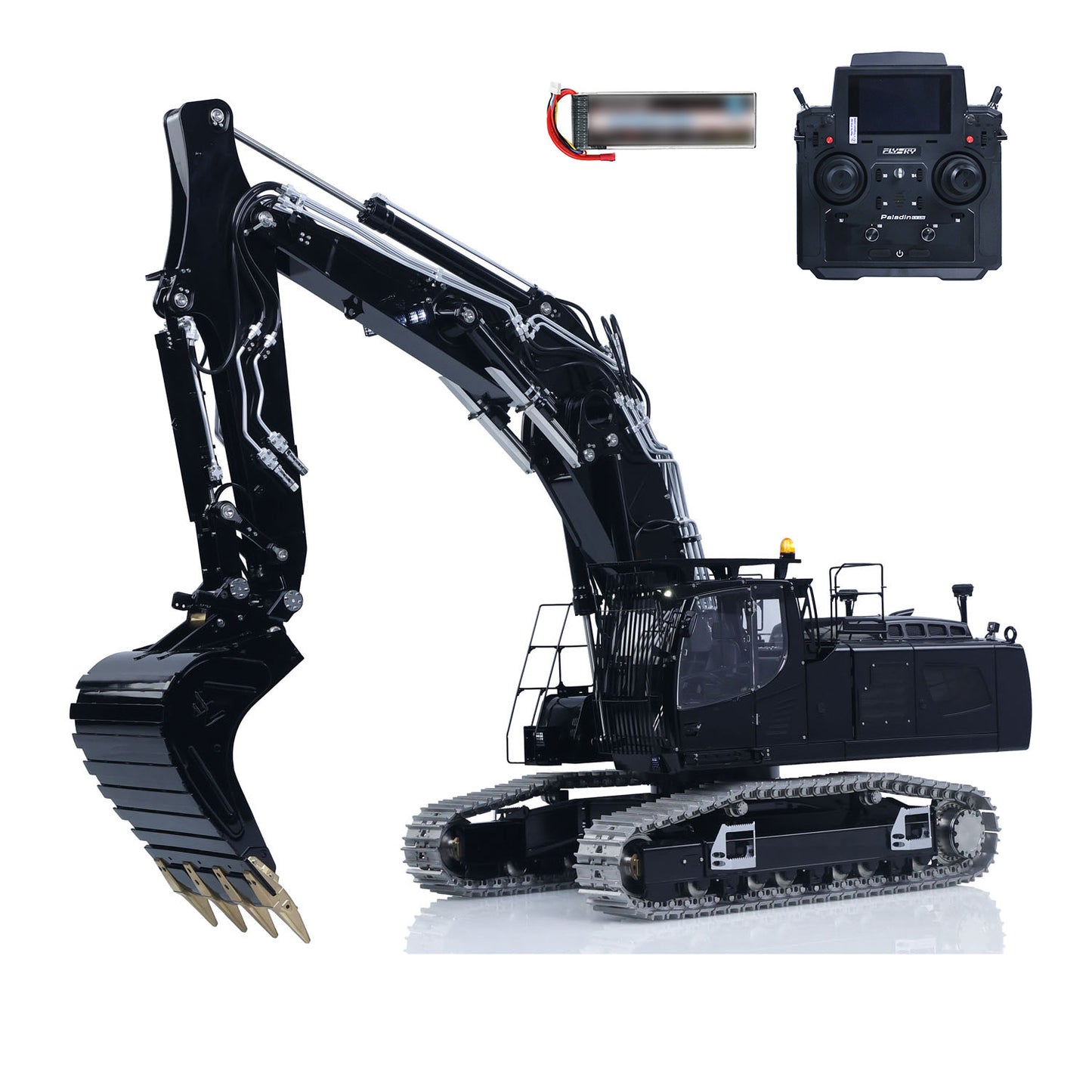 IN STOCK LESU LR956 1/14 Metal RC Hydraulic Excavator 3 Arms Remote Control Digger Model With PL18EV LITE Radio System Brushless Motor