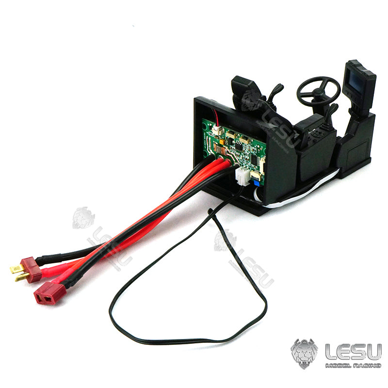 LESU 1/14 RC Metal Hydraulic Aoue ET30H Wheeled Painted Excavator Liquid Crystal Display Motor Servo ESC Light Sound Smoke Unit